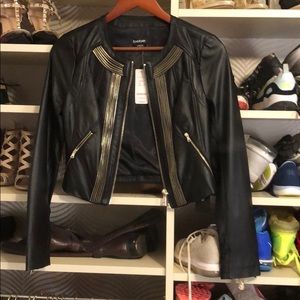 NWT Bebe leather jacket